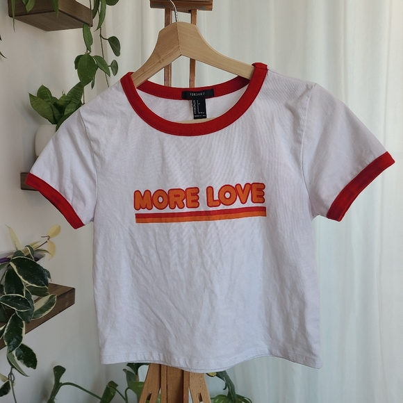 More Love Forever 21 graphic t-shirt crop … - Picture 4 of 8